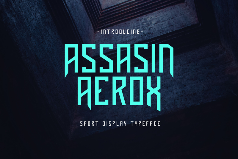 Assasin Aerox - Sport Typeface