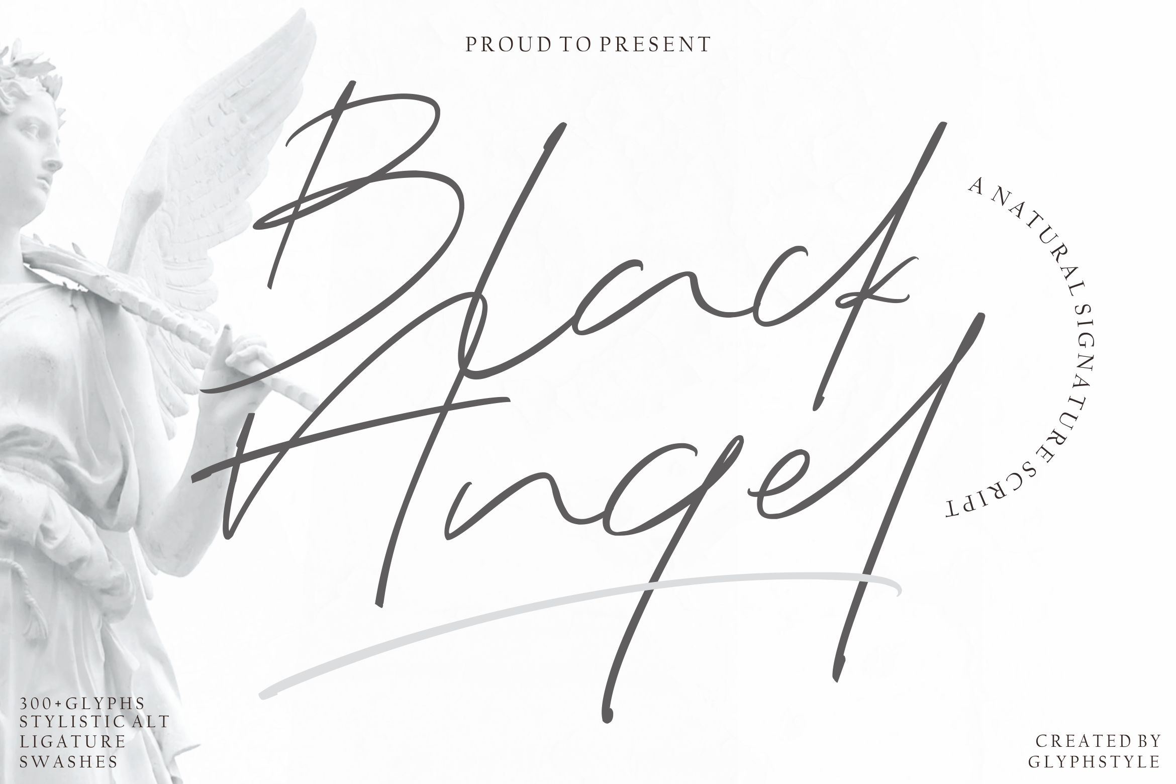 Black Angel Handwritten