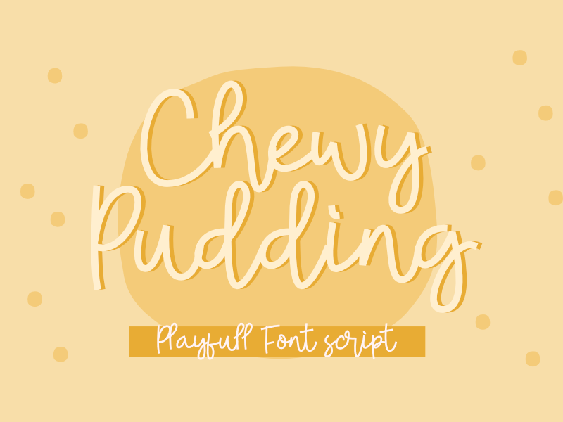 Chewy Pudding