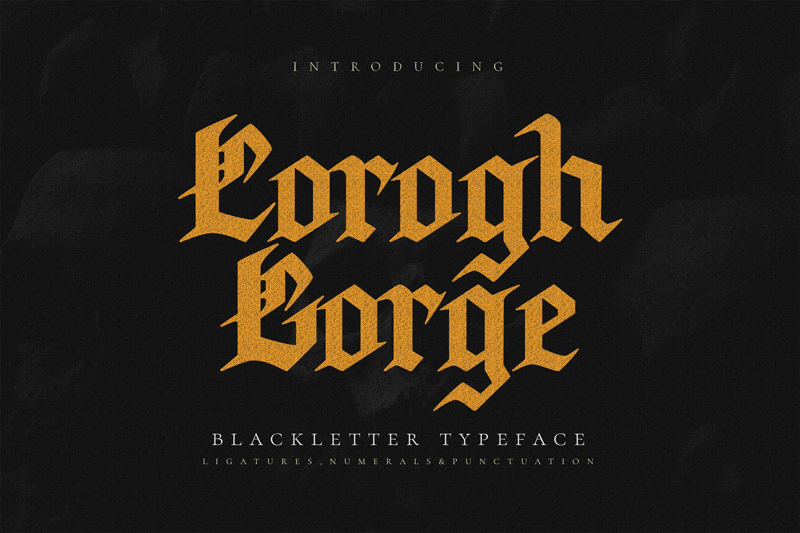 Corogh Gorge - Blackletter Font