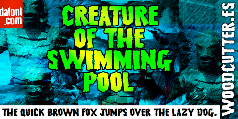 Creature of the swimming pool