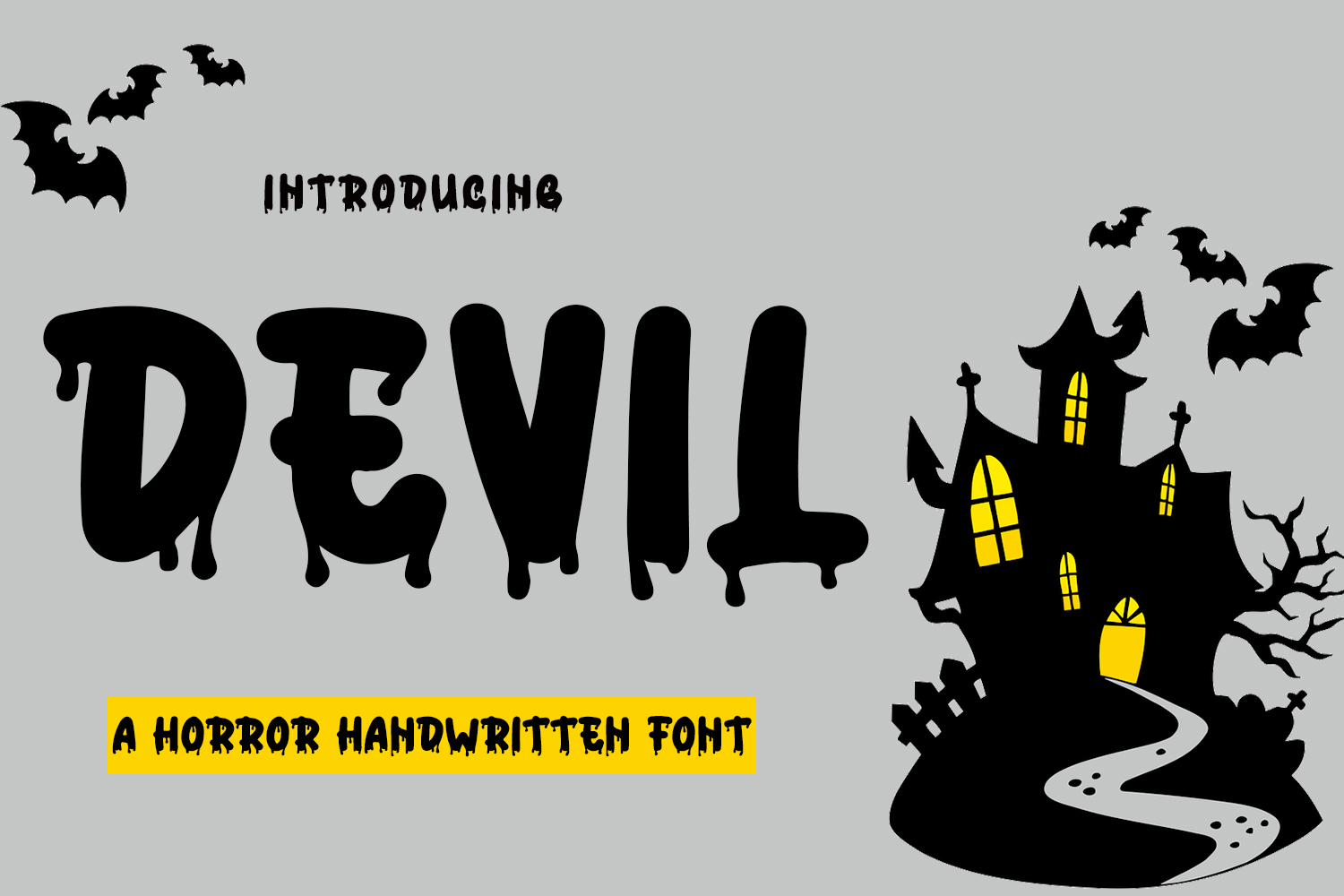 Devil Horror Handwritten