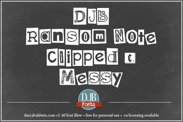 DJB Ransom Note Clipped