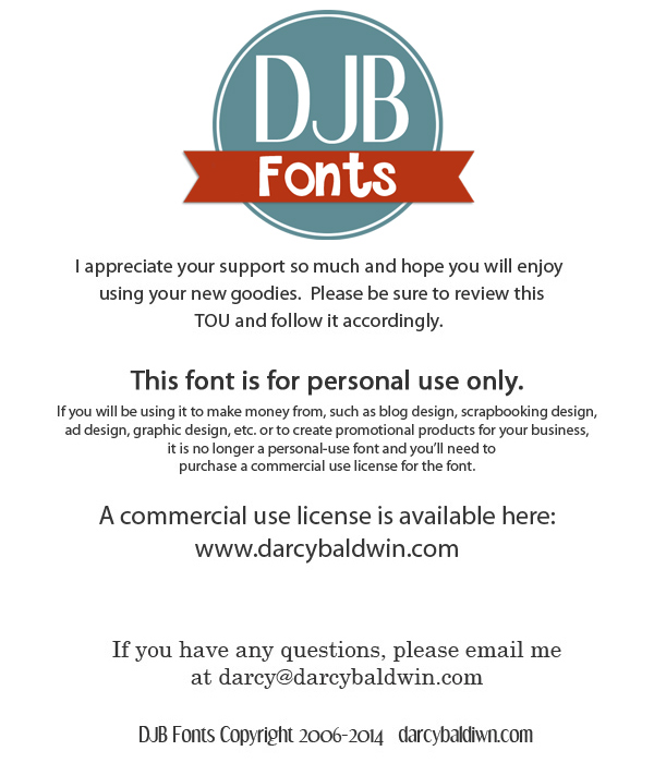 DJB This Font is Worn