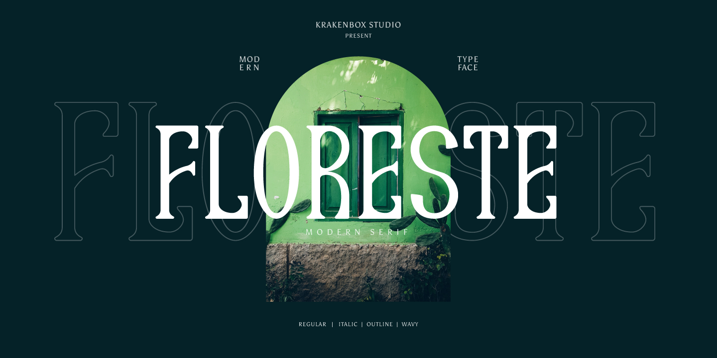 Floreste - Modern Wavy Serif
