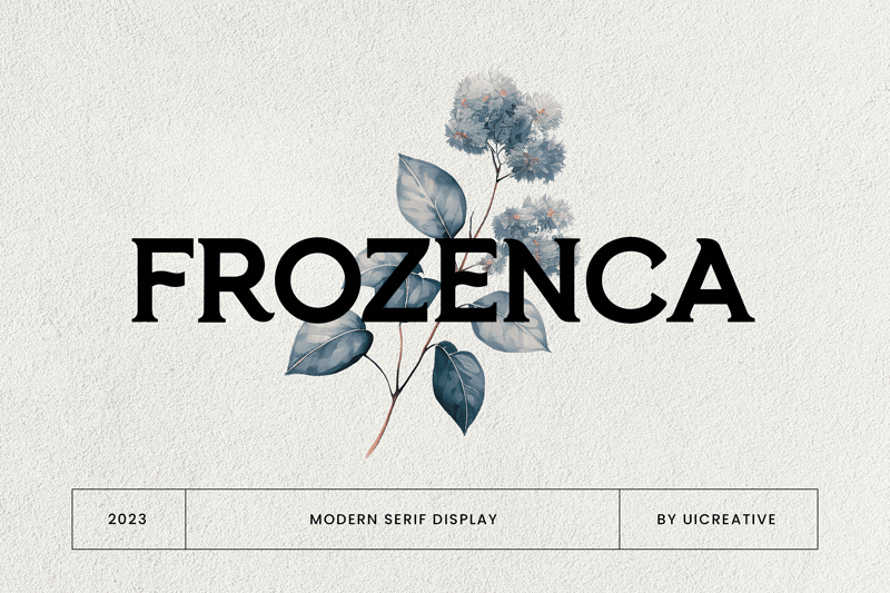 Frozenca Script Typeface