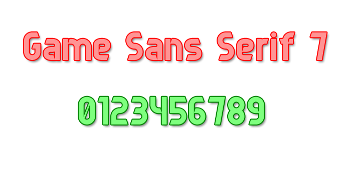 Game Sans Serif 7