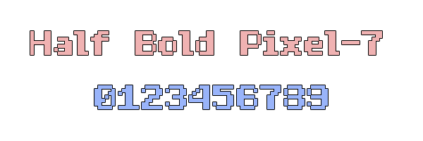Half Bold Pixel-7
