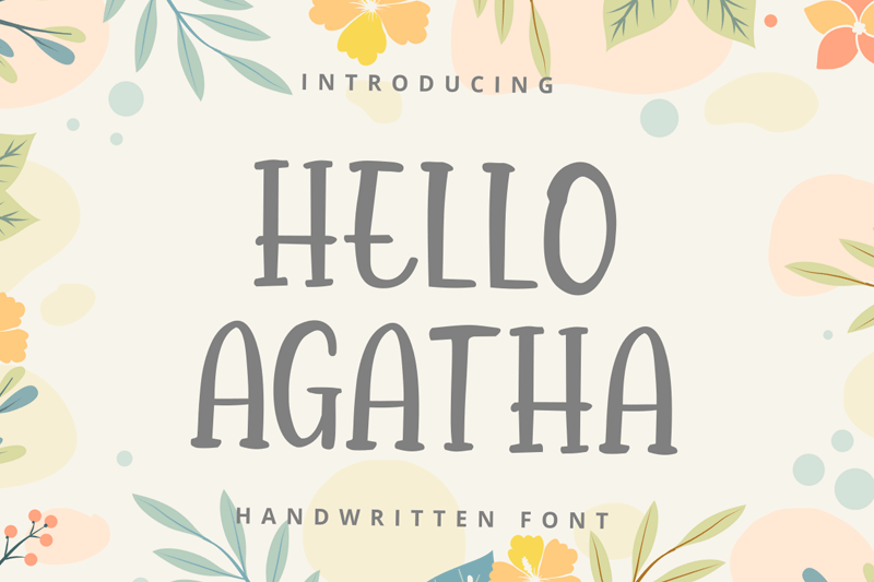 Hello Agatha Serif