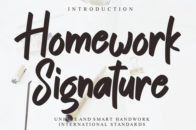 Homework Signature