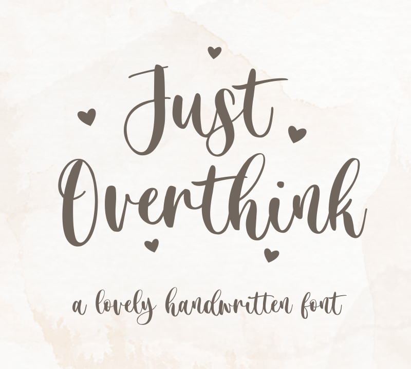 Just Overthink