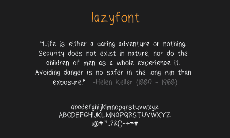 Lazyfont