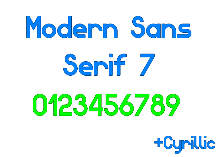 Modern Sans Serif 7