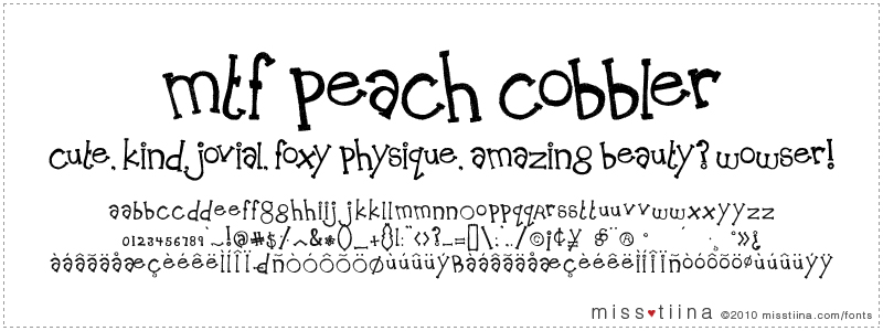 MTF Peach Cobbler