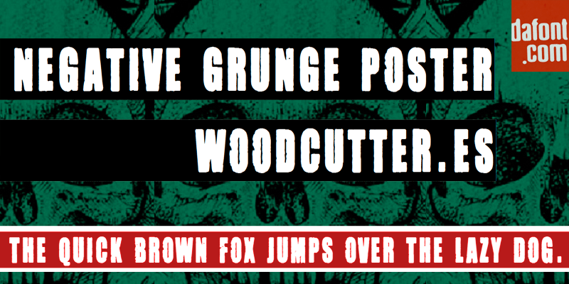 Negative Grunge Poster