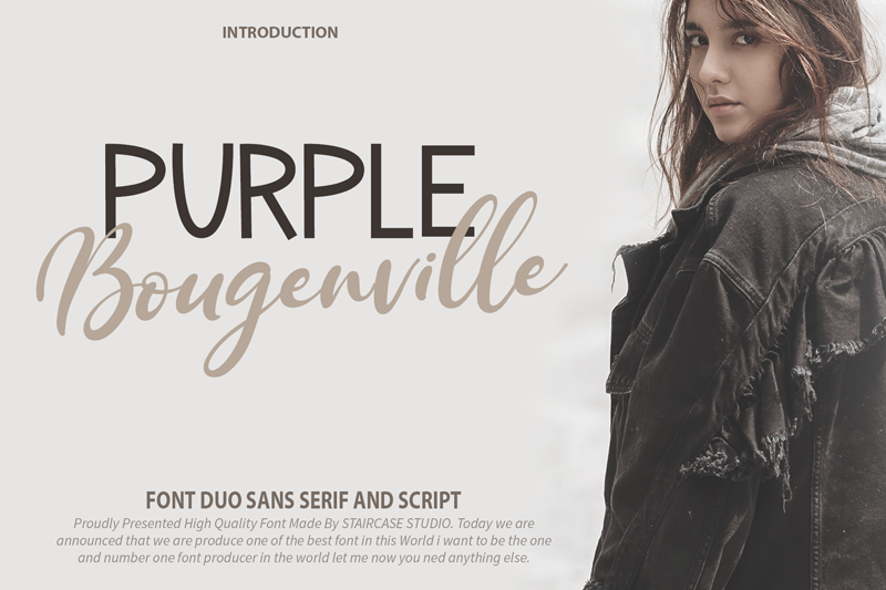 Purple Bougenville Script
