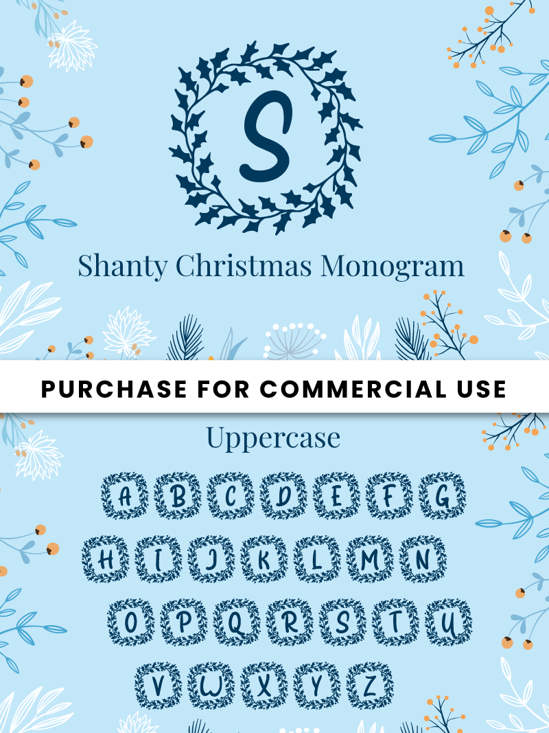 Shanty Christmas Monogram