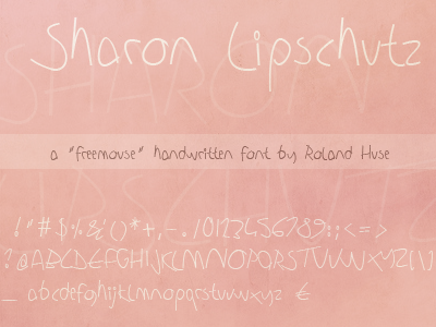 Sharon Lipschutz Handwriting