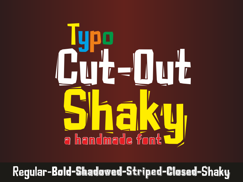Typo Cut-Out Shaky