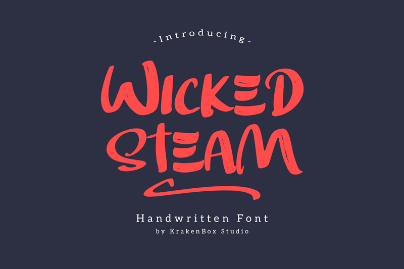 Wicked Steam - Handwritten Font