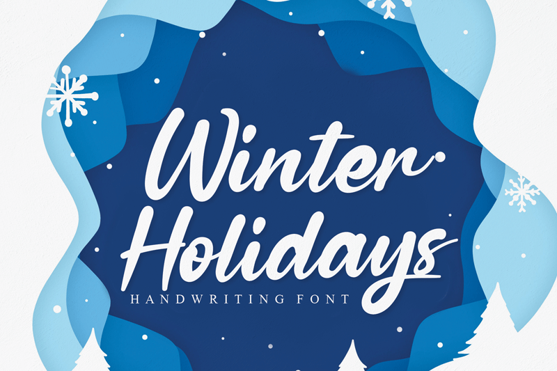 Winter Holidays Font Free Download