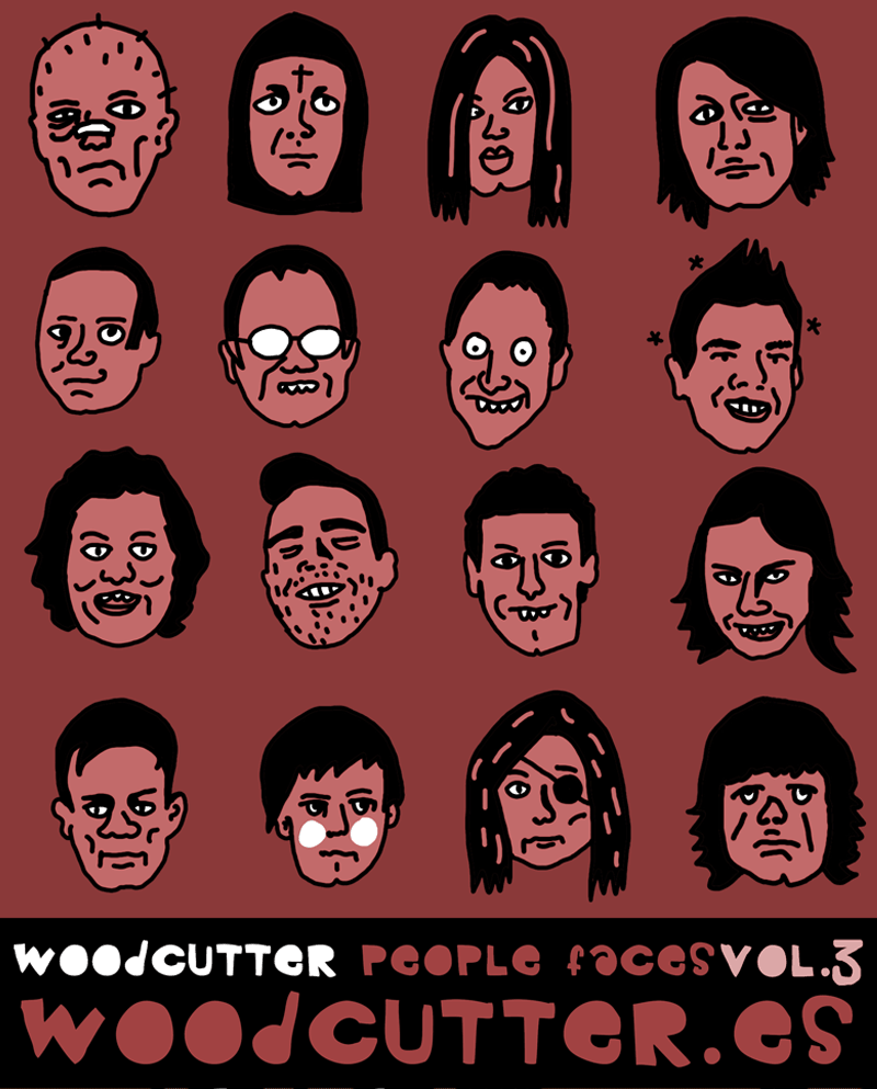 Woodcutter People Faces Vol3