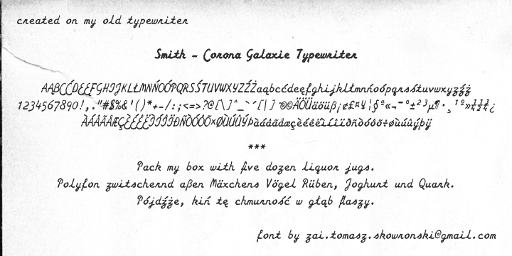zai Smith-Corona Galaxie Typewriter
